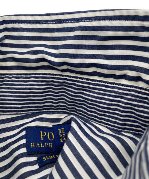 POLO RALPH LAUREN（ポロ・ラルフローレン）POLO RALPH LAUREN (ポロ・ラルフローレン) ストライプシャツ ブルー サイズ:表示なしの古着・服飾アイテム