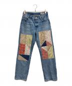 LEVI'Sリーバイス）の古着「パッチワークデニムパンツ」｜インディゴ