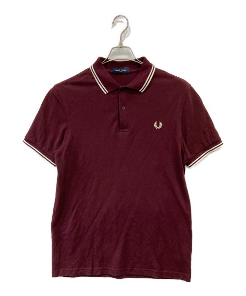 FRED PERRY（フレッドペリー）FRED PERRY (フレッドペリー) ポロシャツ レッド サイズ:Ⅼの古着・服飾アイテム