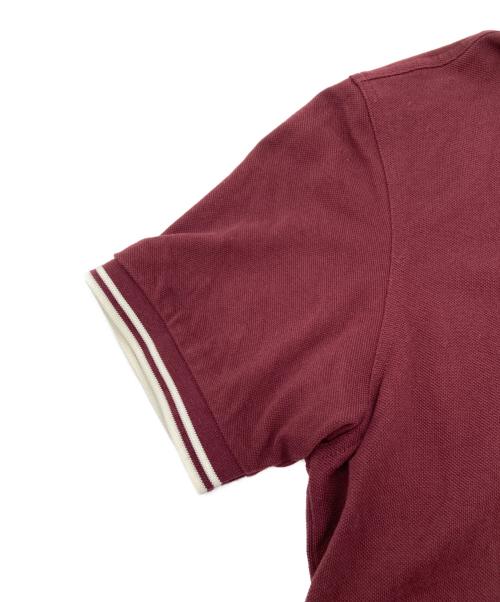 FRED PERRY（フレッドペリー）FRED PERRY (フレッドペリー) ポロシャツ レッド サイズ:Ⅼの古着・服飾アイテム