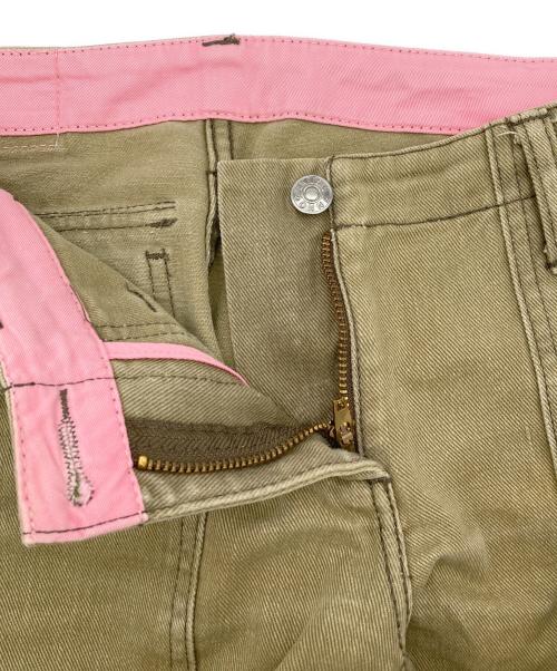 EVISU DONNA（エヴィスドンナ）EVISU DONNA (エヴィスドンナ) ローライズデニムパンツ カーキ サイズ:W25の古着・服飾アイテム