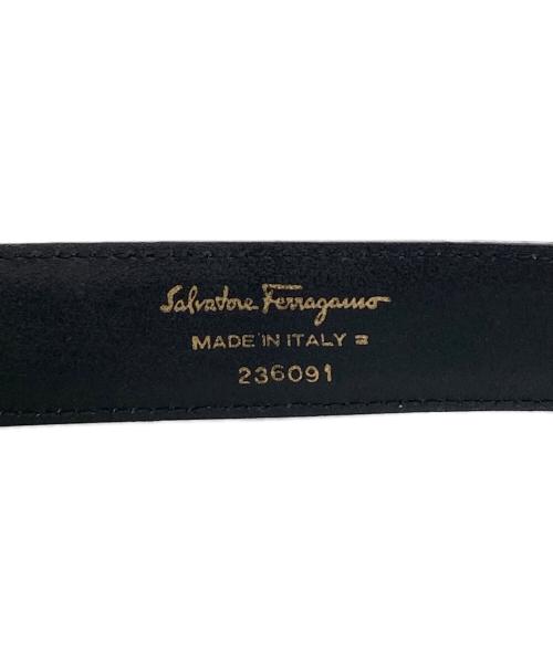Salvatore Ferragamo（サルヴァトーレ フェラガモ）Salvatore Ferragamo (サルヴァトーレ フェラガモ) ダブルガンチーニベルト ブラックの古着・服飾アイテム