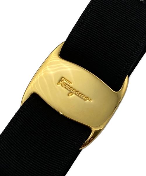 Salvatore Ferragamo（サルヴァトーレ フェラガモ）Salvatore Ferragamo (サルヴァトーレ フェラガモ) リボンベルト ブラックの古着・服飾アイテム