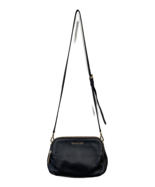 MICHAEL KORS（マイケルコース）MICHAEL KORS (マイケルコース) レザーショルダーバッグ ブラックの古着・服飾アイテム