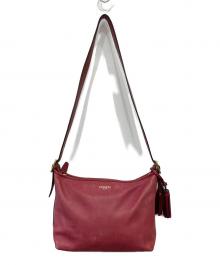 COACH（コーチ）の古着「レガシーレザーショルダーバック」｜レッド
