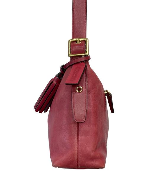 COACH（コーチ）COACH (コーチ) レガシーレザーショルダーバック レッドの古着・服飾アイテム