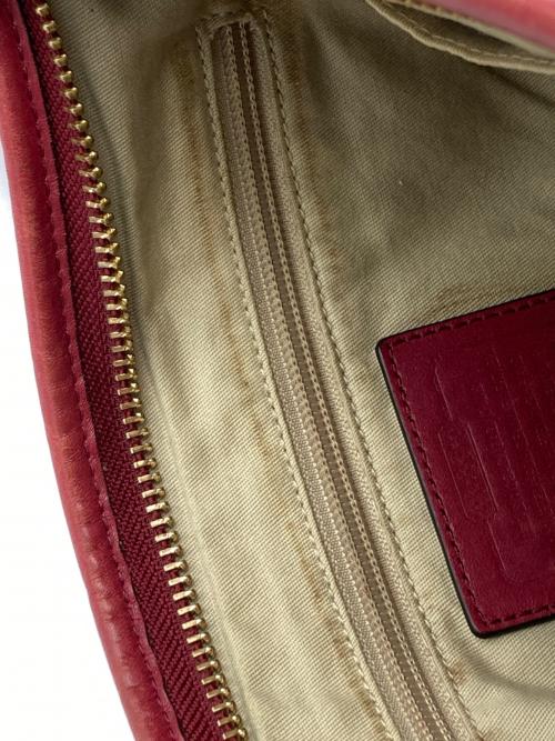 COACH（コーチ）COACH (コーチ) レガシーレザーショルダーバック レッドの古着・服飾アイテム