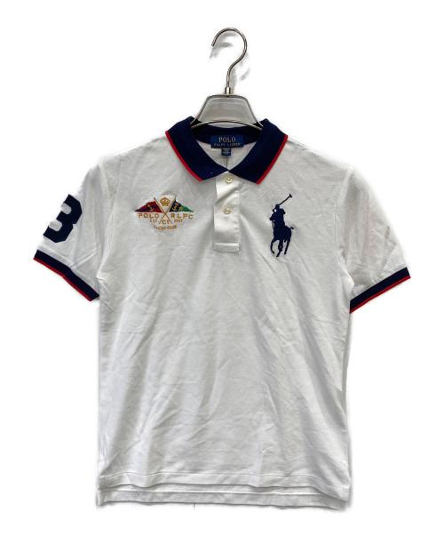 POLO RALPH LAUREN（ポロ・ラルフローレン）POLO RALPH LAUREN (ポロ・ラルフローレン) ポニー刺繍ポロシャツ ホワイト サイズ:150の古着・服飾アイテム