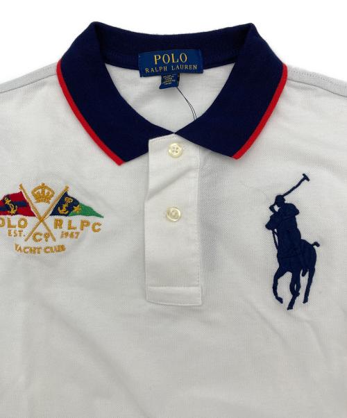 POLO RALPH LAUREN（ポロ・ラルフローレン）POLO RALPH LAUREN (ポロ・ラルフローレン) ポニー刺繍ポロシャツ ホワイト サイズ:150の古着・服飾アイテム