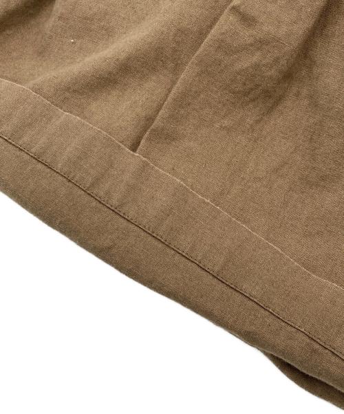 JOURNAL STANDARD relume（ジャーナルスタンダード レリューム）JOURNAL STANDARD relume (ジャーナルスタンダード レリューム) リネンコットンワイドギャザーパンツ カーキ サイズ:38の古着・服飾アイテム