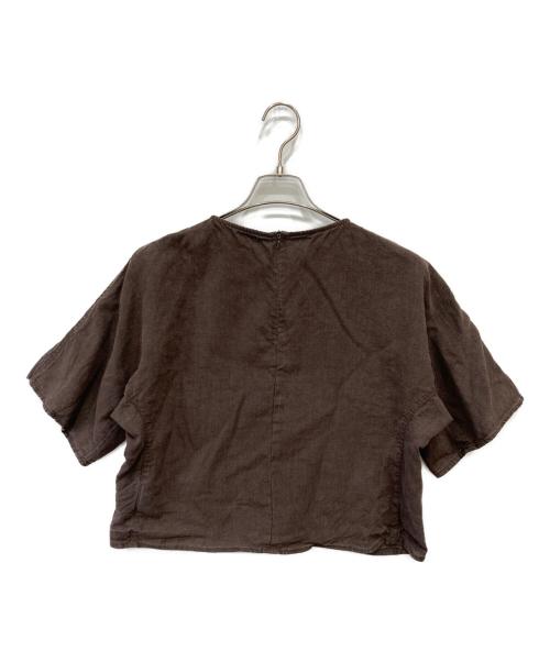Spick and Span（スピック＆スパン）Spick and Span (スピック＆スパン) ハイブリッドラミーTトップス ブラウン サイズ:FREEの古着・服飾アイテム