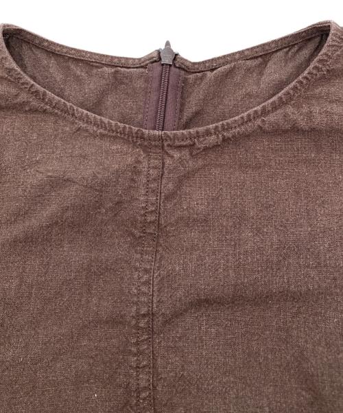 Spick and Span（スピック＆スパン）Spick and Span (スピック＆スパン) ハイブリッドラミーTトップス ブラウン サイズ:FREEの古着・服飾アイテム