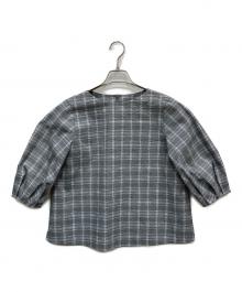 MACKINTOSH PHILOSOPHY（マッキントッシュ フィロソフィー）の古着「半袖サッカーブラウス」｜グレー