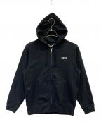 CDGシーディージー）の古着「FULL ZIP HOODED SWEATSHIRT」｜ブラック