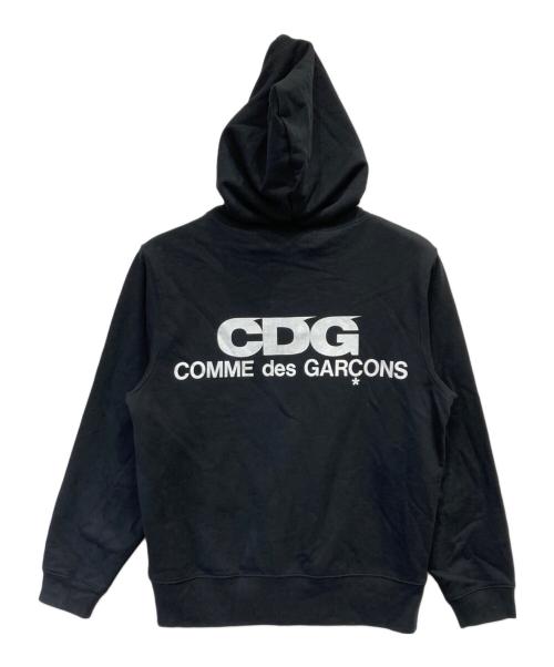 CDG（シーディージー）CDG (シーディージー) FULL ZIP HOODED SWEATSHIRT ブラック サイズ:Sの古着・服飾アイテム
