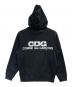 CDG (シーディージー) FULL ZIP HOODED SWEATSHIRT ブラック サイズ:S：20000円