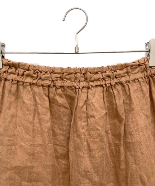 tumugu（ツムグ）tumugu (ツムグ) リネンキャンバス パンツ ブラウン サイズ:FREEの古着・服飾アイテム