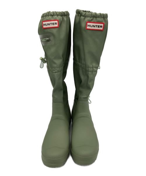 HUNTER（ハンター）HUNTER (ハンター) レインブーツ カーキ サイズ:23cmの古着・服飾アイテム