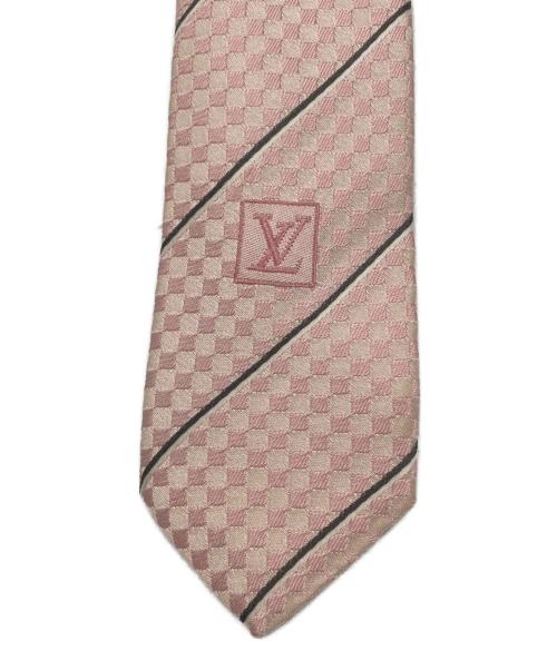 LOUIS VUITTON（ルイ ヴィトン）LOUIS VUITTON (ルイ ヴィトン) シルクネクタイ ピンク サイズ:表記なしの古着・服飾アイテム