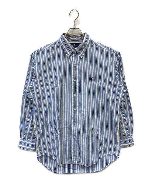 RALPH LAUREN（ラルフローレン）RALPH LAUREN (ラルフローレン) 長袖ストライプシャツ ブルー サイズ:Lの古着・服飾アイテム