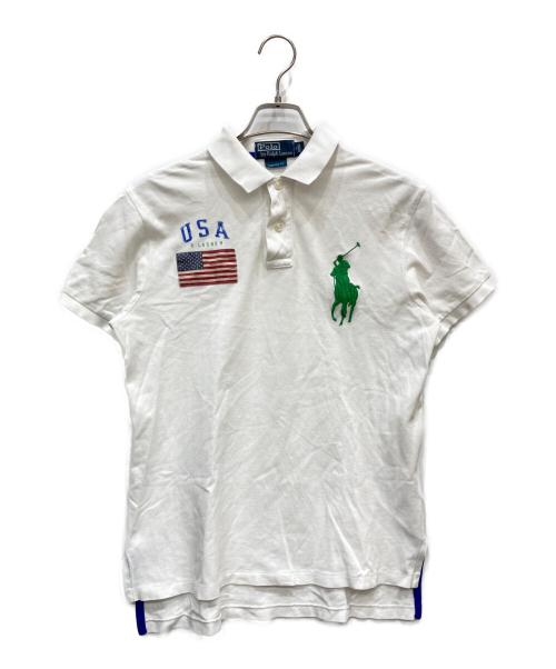 POLO RALPH LAUREN（ポロ・ラルフローレン）POLO RALPH LAUREN (ポロ・ラルフローレン) ポロシャツ ホワイト サイズ:Mの古着・服飾アイテム