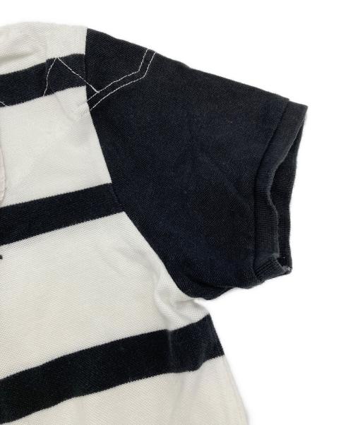 POLO RALPH LAUREN（ポロ・ラルフローレン）POLO RALPH LAUREN (ポロ・ラルフローレン) ポロシャツ ホワイト×ブラック サイズ:Mの古着・服飾アイテム