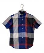 BLACK LABEL CRESTBRIDGEブラックレーベル クレストブリッジ）の古着「半袖シャツ」｜ブルー
