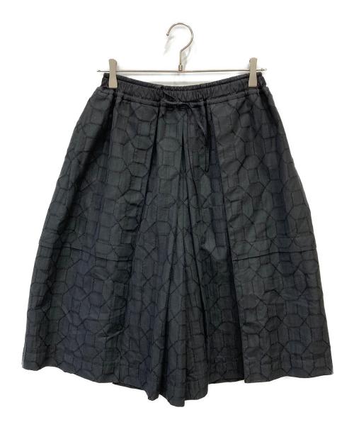 DRAWER（ドゥロワー）Drawer (ドゥロワー) ジャガード ワイドパンツ ブラック サイズ:36の古着・服飾アイテム