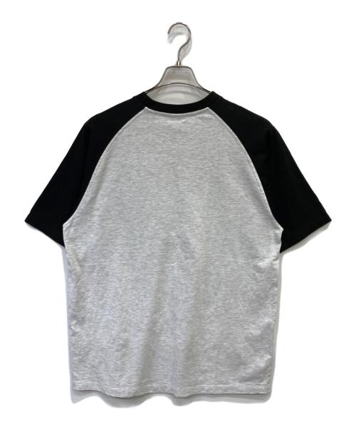 paragraph（パラグラフ）paragraph (パラグラフ) アーチロゴラグランtシャツ ブラック サイズ:SIZE1の古着・服飾アイテム