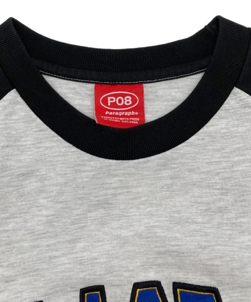 paragraph（パラグラフ）paragraph (パラグラフ) アーチロゴラグランtシャツ ブラック サイズ:SIZE1の古着・服飾アイテム