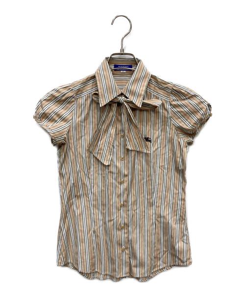 BURBERRY BLUE LABEL（バーバリー ブルー レーベル）BURBERRY BLUE LABEL (バーバリー ブルー レーベル) ボウタイノースリーブシャツ ベージュ サイズ:Sの古着・服飾アイテム