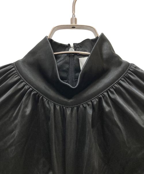 H&M（エイチアンドエム）H&M (エイチアンドエム) rabanne (ラバンヌ) フリルデザインミニワンピース ブラック サイズ:Sの古着・服飾アイテム