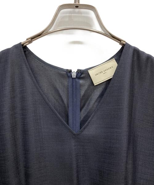 UNITED ARROWS TOKYO（ユナイテッドアローズトウキョウ）UNITED ARROWS TOKYO (ユナイテッドアローズトウキョウ) 半袖ワンピース ネイビー サイズ:Ⅿの古着・服飾アイテム