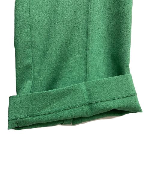 green label relaxing（グリーンレーベルリラクシング）green label relaxing (グリーンレーベルリラクシング) スラブオックス フレア パンツ グリーン サイズ:34の古着・服飾アイテム