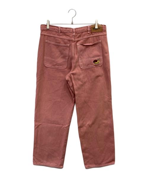 BUTTER GOODS（バターグッズ）Butter goods (バターグッズ) バギーデニムパンツ ピンク サイズ:W32の古着・服飾アイテム
