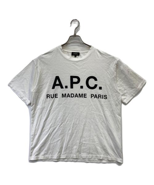 A.P.C.（アーペーセー）A.P.C. (アーペーセー) 半袖カットソー ホワイト サイズ:Ⅼの古着・服飾アイテム