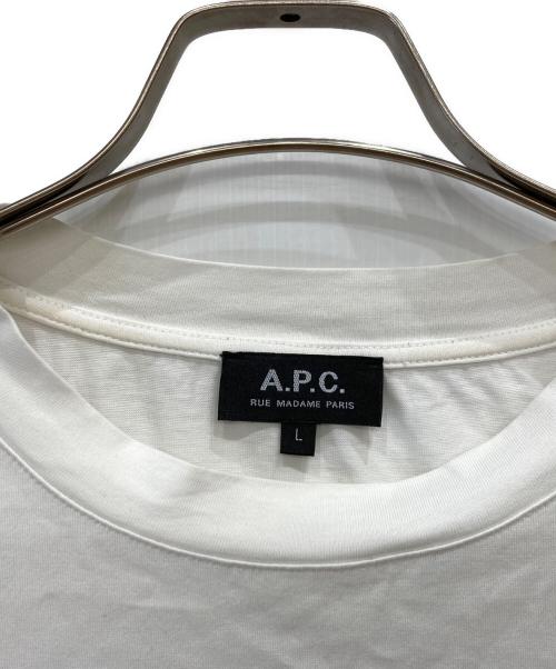 A.P.C.（アーペーセー）A.P.C. (アーペーセー) 半袖カットソー ホワイト サイズ:Ⅼの古着・服飾アイテム