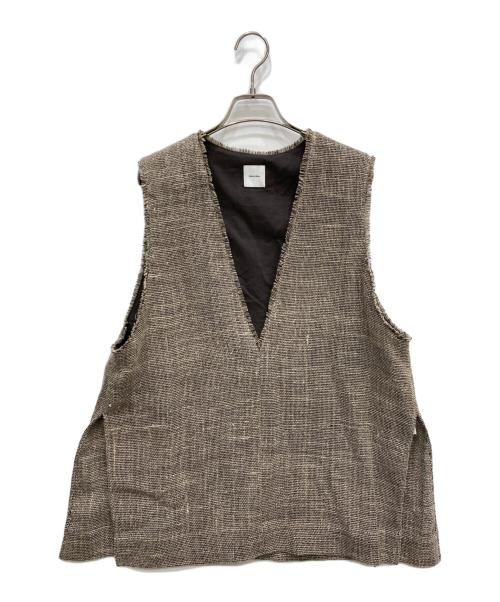 Spick and Span（スピック＆スパン）Spick and Span (スピック＆スパン) リネンツイードベスト ベージュ サイズ:表示なしの古着・服飾アイテム