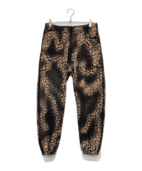 SUPREME（シュプリーム）Supreme (シュプリーム) Bleached Leopard Sweatpants ブラウン サイズ:Mの古着・服飾アイテム