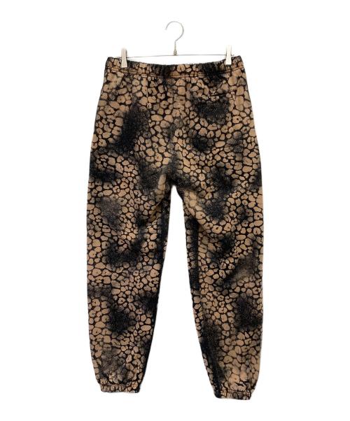 SUPREME（シュプリーム）Supreme (シュプリーム) Bleached Leopard Sweatpants ブラウン サイズ:Mの古着・服飾アイテム