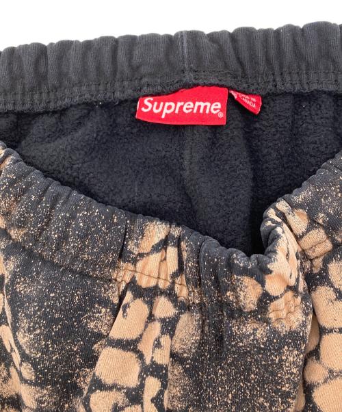 SUPREME（シュプリーム）Supreme (シュプリーム) Bleached Leopard Sweatpants ブラウン サイズ:Mの古着・服飾アイテム