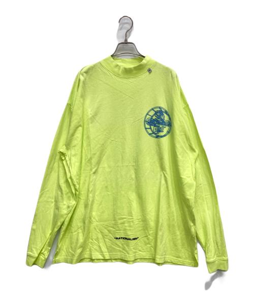 OFFWHITE（オフホワイト）OFFWHITE (オフホワイト) モックネックカットソー イエロー サイズ:Ⅿの古着・服飾アイテム