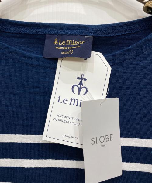 Le minor（ルミノア）Le minor (ルミノア) バンパクボーダーカットソー ネイビー サイズ:FREE 未使用品の古着・服飾アイテム