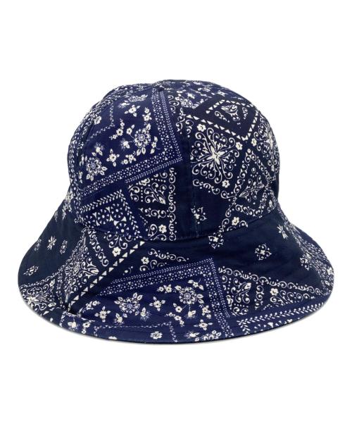 POLO RALPH LAUREN（ポロ・ラルフローレン）POLO RALPH LAUREN (ポロ・ラルフローレン) リバーシブルバケットハット ネイビーの古着・服飾アイテム