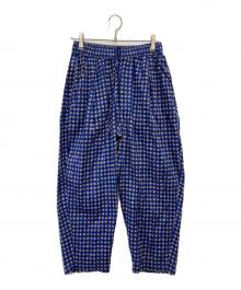journal standard luxe（ジャーナルスタンダード ラックス）の古着「チェックタックイージーパンツ」｜ブルー