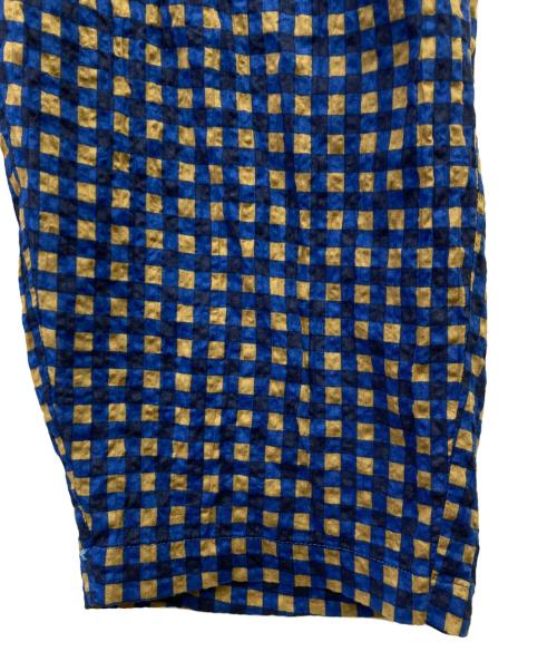 journal standard luxe（ジャーナルスタンダード ラックス）JOURNAL STANDARD LUXE (ジャーナルスタンダード ラックス) チェックタックイージーパンツ ブルー サイズ:FREEの古着・服飾アイテム
