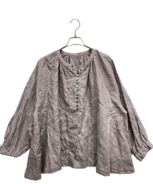 tokiori（トキオリ）tokiori (トキオリ) リネンブラウス ブラウン サイズ:FREEの古着・服飾アイテム