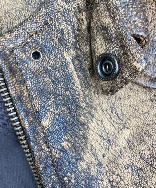 Yohji Yamamoto pour homme（ヨウジヤマモト プールオム）Yohji Yamamoto pour homme (ヨウジヤマモト プールオム) ゴートレザージャケット ブラウン サイズ:表示なしの古着・服飾アイテム