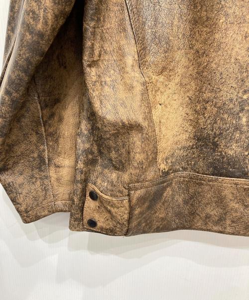 Yohji Yamamoto pour homme（ヨウジヤマモト プールオム）Yohji Yamamoto pour homme (ヨウジヤマモト プールオム) ゴートレザージャケット ブラウン サイズ:表示なしの古着・服飾アイテム