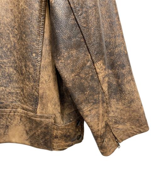 Yohji Yamamoto pour homme（ヨウジヤマモト プールオム）Yohji Yamamoto pour homme (ヨウジヤマモト プールオム) ゴートレザージャケット ブラウン サイズ:表示なしの古着・服飾アイテム